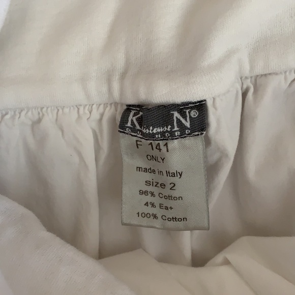 White Cotton Skirt - Picture 2 of 5